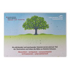 Carte Growing paper personalise Axpo