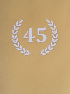 Firmenkarte Jubiläum 45 Jahre