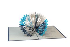 Carte personalisée Blue Peacock