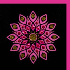 fromJUDE-Karte Juwelen Lotusblume pink