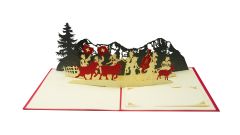 Carte 3D Pop-up Inalpe rouge
