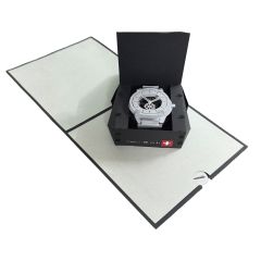3D Pop-up-Karte Schweizer Armbanduhr schwarz