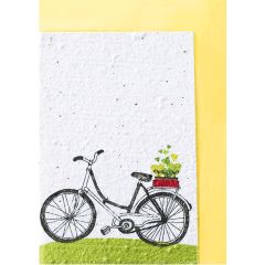 Carte graine Growing Paper Bicyclette