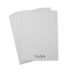 Samenpapier Growing Paper Blanko und Bastel-Papier Set: 5 Stück A5