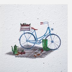 Growing Paper-Karte quadrat Bike