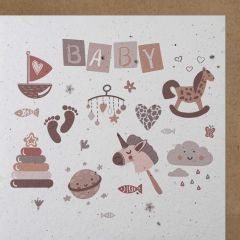 Carte graine Growing Paper carré Jouets bébé Baby