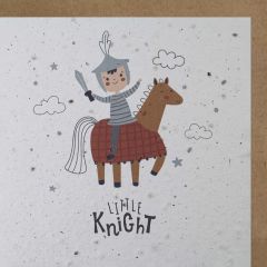 Carte graine Growing Paper carré Chevalier Little Knight