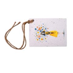 Growing Paper Geschenkanh&auml;nger M&auml;dchen mit Blumen