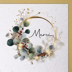 Handmade Paper Karte Lichterkranz