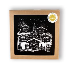 Kartenbox Scherenschnitt 5 Stück: LSP061.SW.N