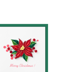 Carte Quilling petite Etoile de Noël Merry Christmas