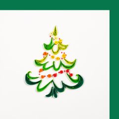 Quilling-Karte klein Weihnachtsbaum neu