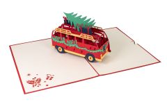 3D Pop-up-Karte VW Bus Joyeux Noël
