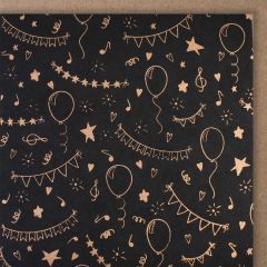 Organic Paper Card Gratulation schwarz