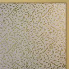 Organic Paper Card Musik weiss