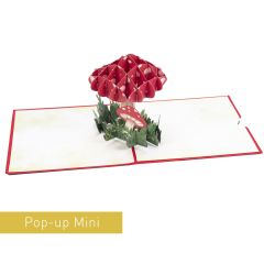 3D Pop-up-Karte Mini Pilze rot