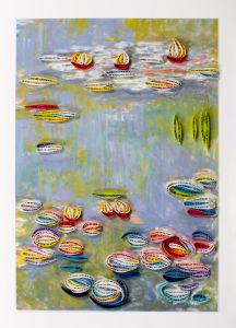 Carte Quilling Art Monet Nénuphars