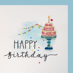 ACTION **Carte Quilling Gâteau d'anniversaire