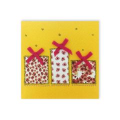**Handpainted Jaab-Karte klein Geschenke ass. in versch. Farben