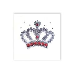 **Handpainted Jaab-Karte klein Silver Crown