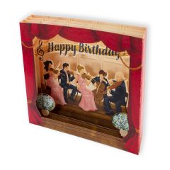Carte théâtre Orchestre Happy Birthday