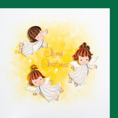 Quilling-Karte Engel Merry Christmas